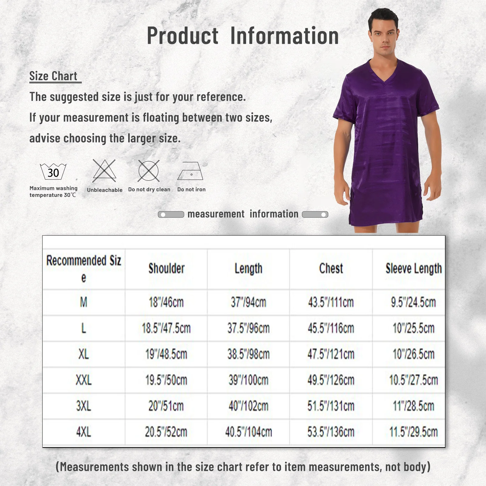 Mens Womens Satin Nightgown satin nightgown V Neck Short Sleeve Sleepwear Nightclothes Homewear Sides Split Nightwear
