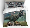 3D Jurassic Park Bedding Set Kids Boy Home Textile Decor Bed Sets Queen Size Comforters Quilt Bedroom Queen Dinosaur Duvet Cover 3