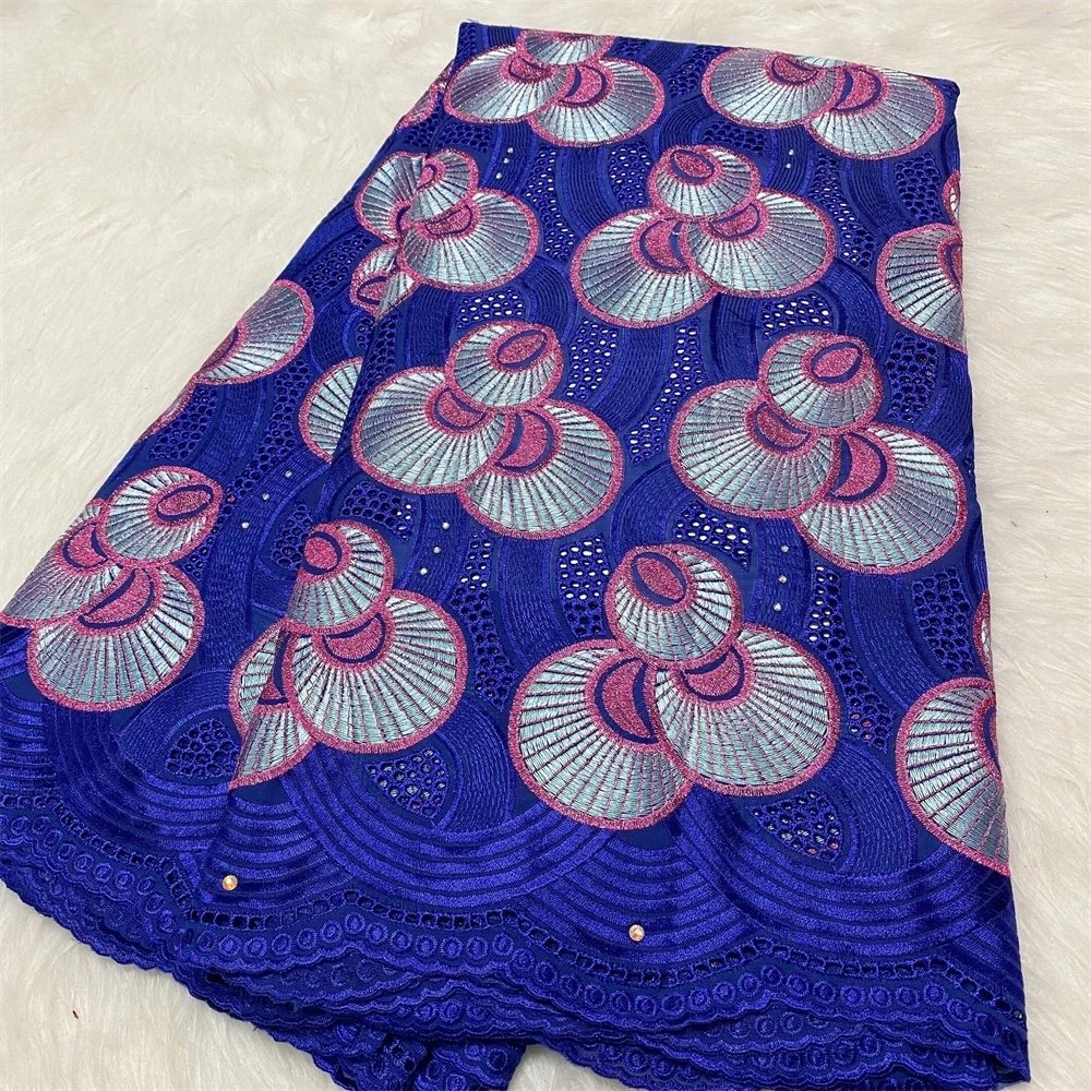 

African Nigerian, Tulle Lace Fabric, Embroidery Damask Sewing, Guipure Prom Dresses, Cotton, High Quality, 5Yards,2024 , JH0039