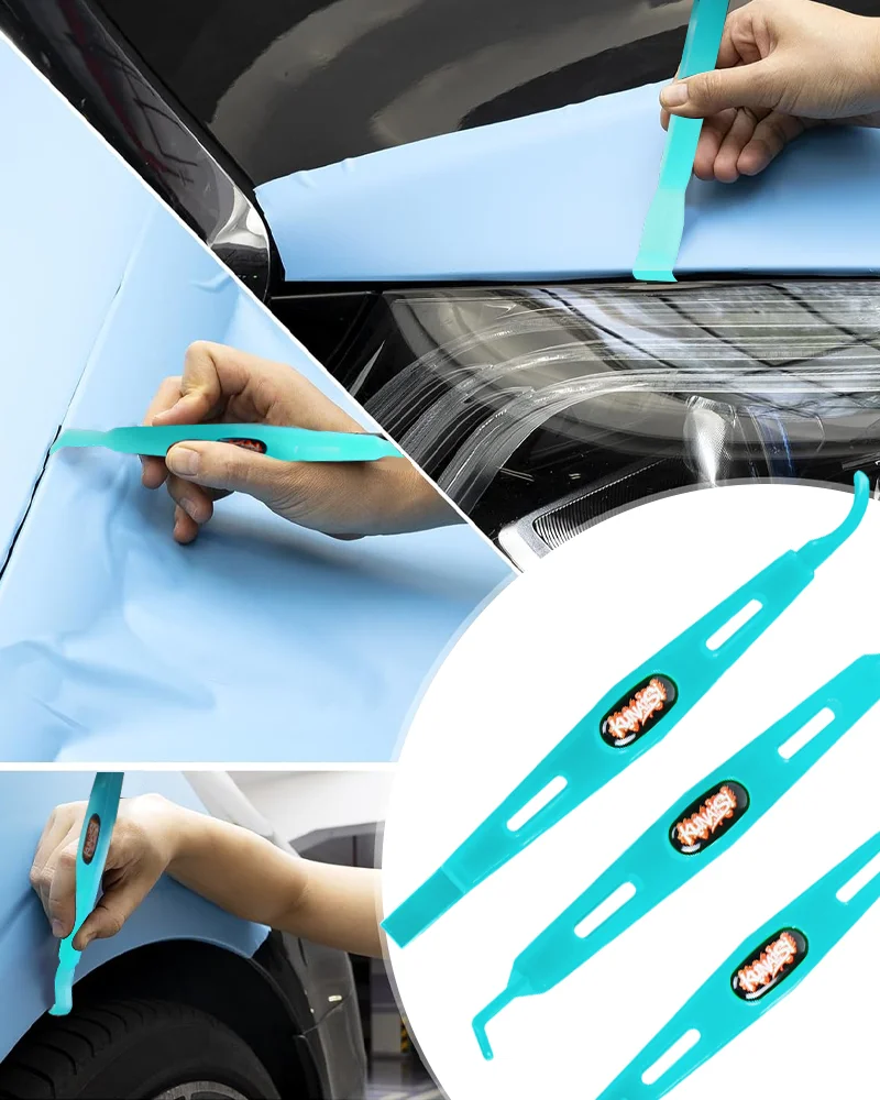 KUNAISI Magnetisches Autoverpackungswerkzeug, Fensterfolien-Tönungswerkzeuge, PP-Kunststoff, Dual-End-Rakel für die Installation von Fensterfolien/Aufklebern – Detail 4