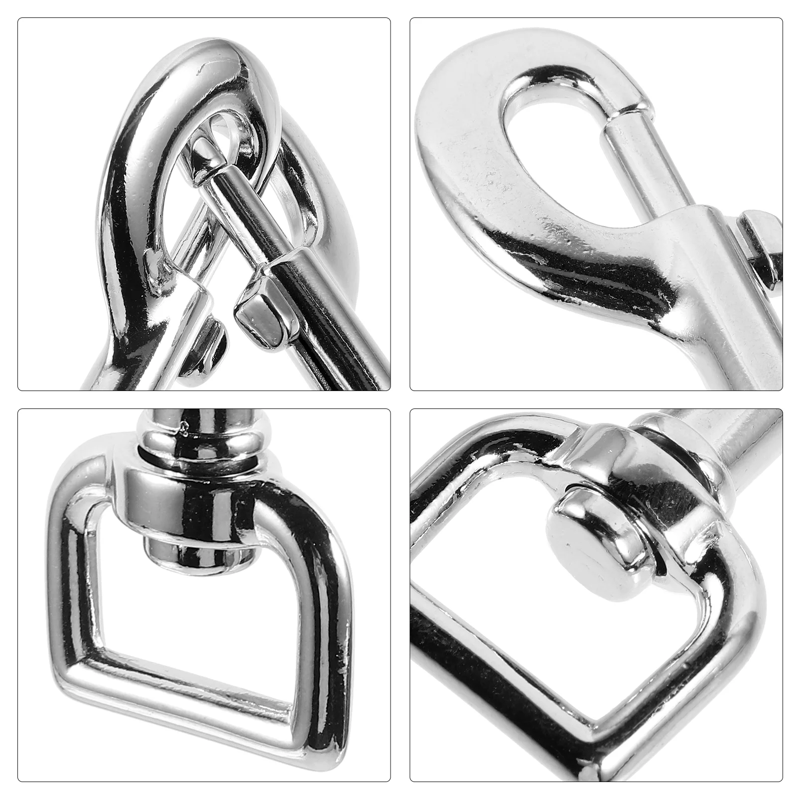 Dog leash hooks 2pcs Dog leash Metal clasp Pet leash hooks Multipurpose snaps hooks Snap buckles