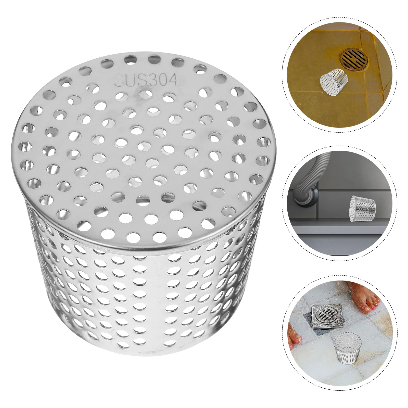 Floor Drain Drainer Filter Sewer Side Row of Hole Bathroom Accessories