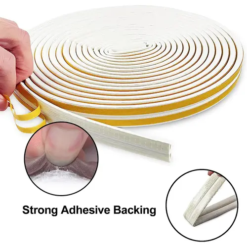 5M/10M Door Window Seal Strip DIEP Self-adhesive Acoustic Foam Sealing Strip Tape Insulation Windproof Rubber Weatherstrip - Image 3
