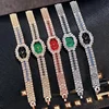 Womens Bracelet Watches New Fashion Ladies Square Watch Full Diamond Quartz Clcok Alloy Casual Starry Sky Wristwatch 2