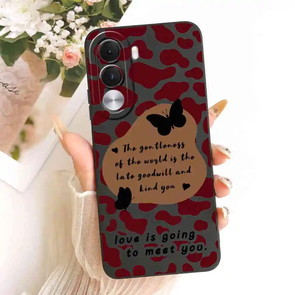Cartoon Cat & Cute Dog Silicone Back Cover - 6.8 Premium Protective Phone Case