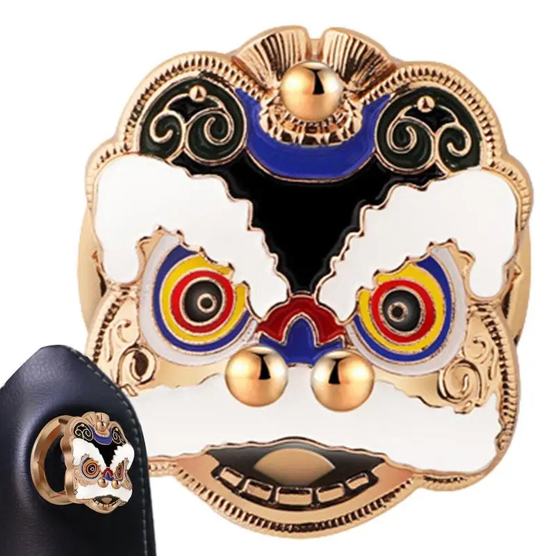 

Кнопка запуска автомобиля, защитный чехол, аксессуар для интерьера автомобиля, защитный чехол с защитой от ржавчины, с рисунком льва, кнопка пуска и остановки