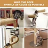 Natural Sisal Rope Cat Scratcher Rope Tree Scratching DIY Toy Paw Claw Furniture Protector Scratching Post Cat Accessories 6