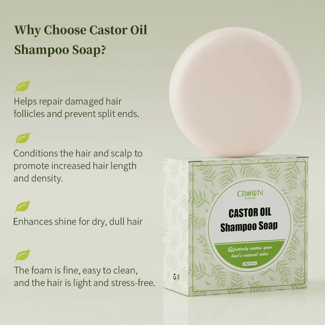 Castor Shampoo Rice Shampoo Soap Bar Conditioning Soap Rice Water Protein Nourishing Anti-loss Hair Soap Hair Growth Soap Bar 5