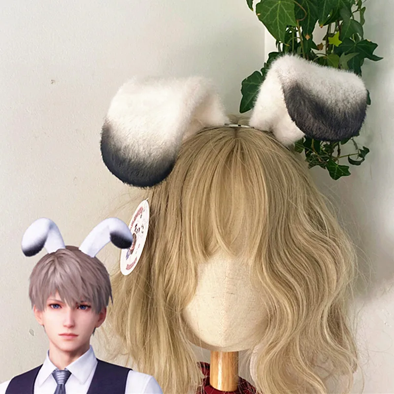 

Handmade Customized Rabbit Ear Cosplay Lovely Bunny Cos Props Girl Headwear Hair Bands Halloween Beast Ear Gift