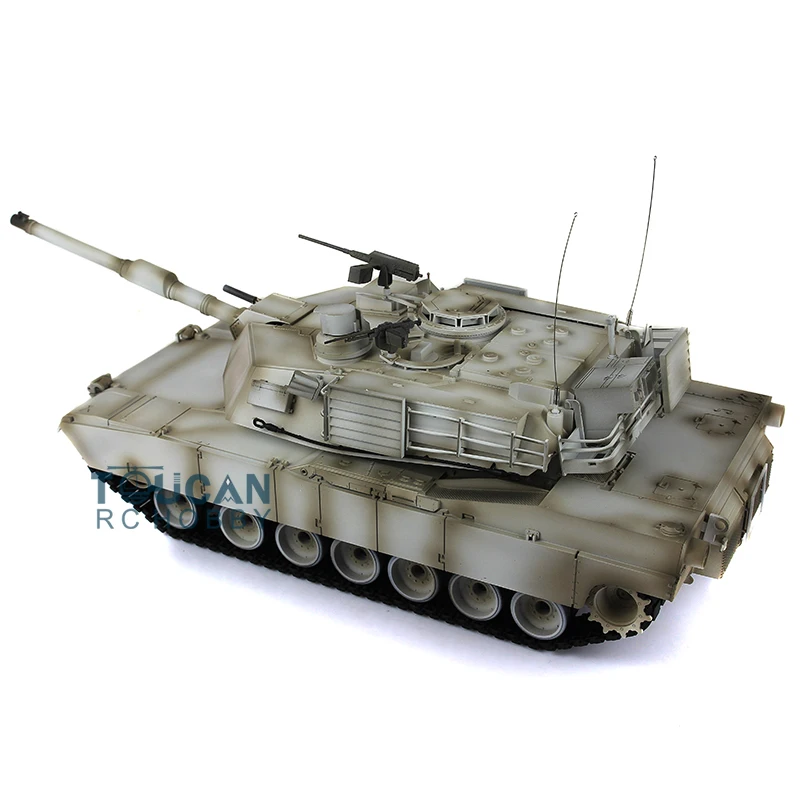 2.4Ghz 7.0 Heng Long 1/16 Snow Plastic Ver M1A2 Abrams RTR RC Tank 3918 Model TH17824-SMT4 3