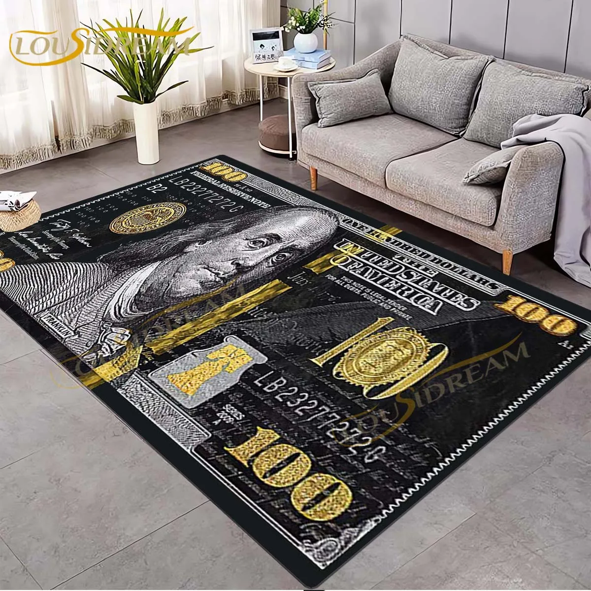 3d Dollar Rug Dollar Money Rug Cash Area Rug Modern Carpet For