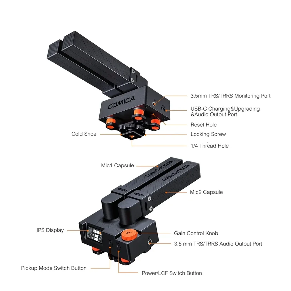 Comica Traxshot PRO Transformable Shotgun Microphone for Canon