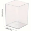 1/2pcs Acrylic Square Pen Holder, Minimalist Clear Desk Organizer for Pens, Pencils, and Stationery, Home, and Office Use 6