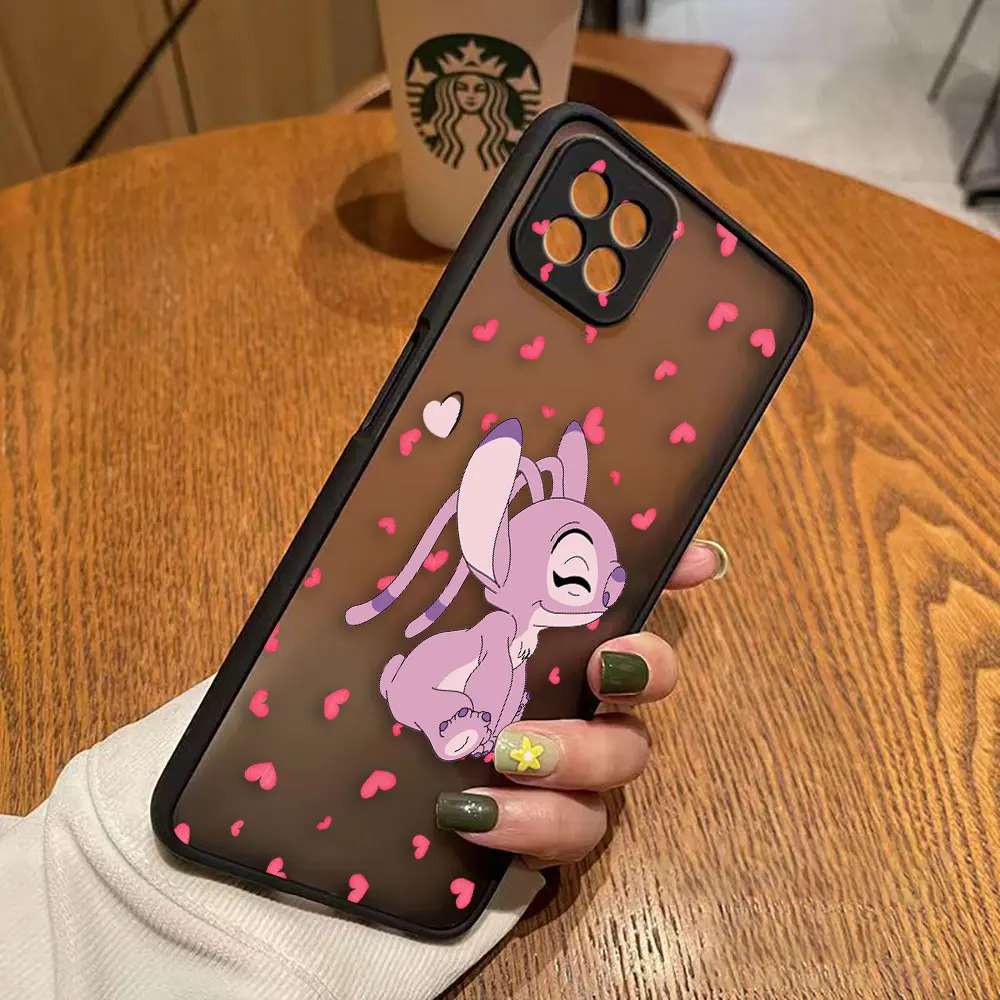 thumbnail image 1 of Matte Case for OPPO A97 A96 A95 A94 A93 A92 A78 A74 A73 A72 A57 A55 A54 A53 A17 A16 4G 5G Case Funda Lilo & Stitch Cartoon Anime, 1 of 5