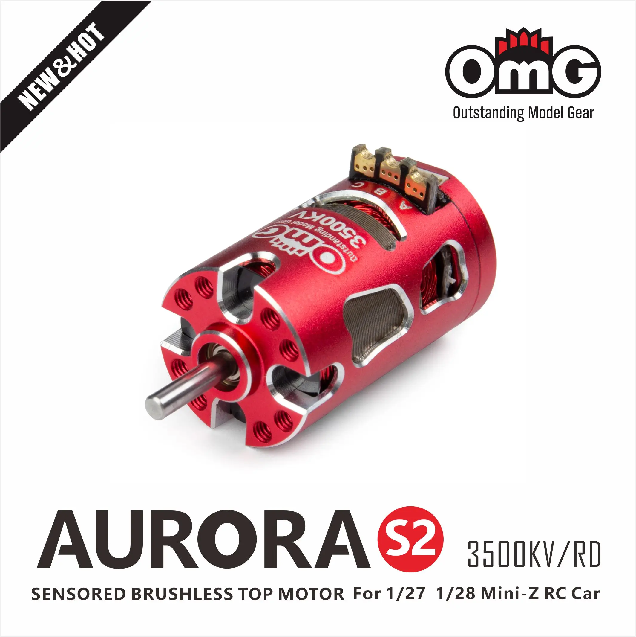 Omg Rc AURORA S2 S2Series Sensored Brushless Top Motor