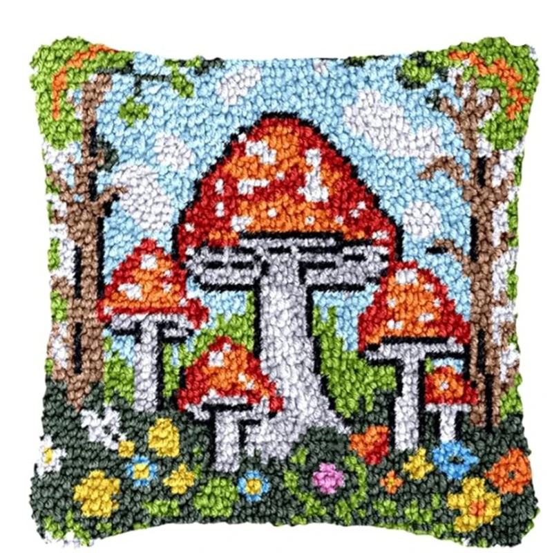 Sunflower Latch Hook Pillow DIY Handmade Embroidery Kit For Kids & Knitted Embroidery For Home