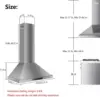 Range Hood 900 CFM Ducted/Ductless Convertible, Kitchen Chimney Vent Stainless Steel with Gesture Sensing & Touch Control Switch 6