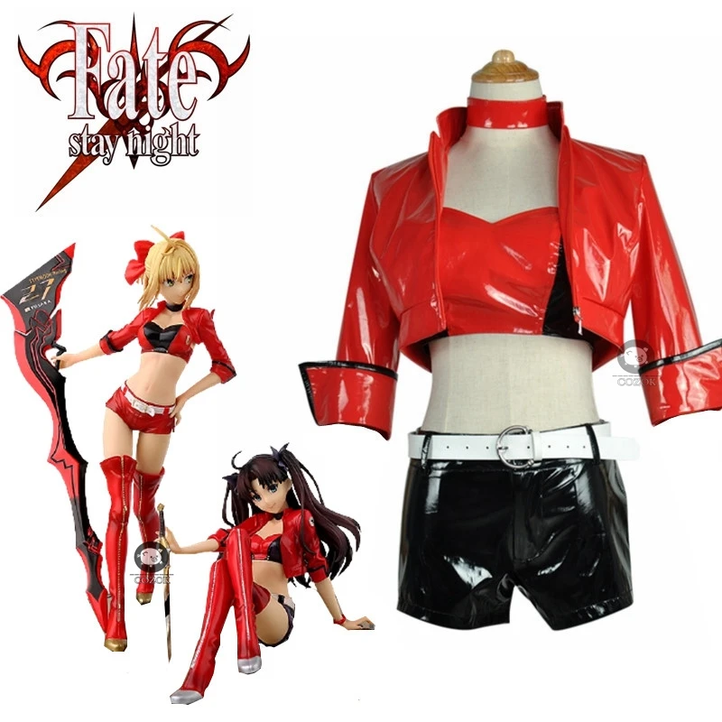 

Rin Tohsaka Cosplay Anime Fate Grand Order Saber Costume WomenTYPE-MOON RACING VER. Rin Tohsaka Fate Grand Order Cosplay Suit