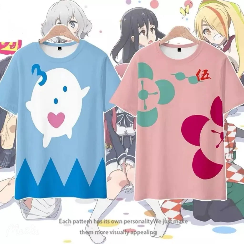 

Creative ZOMBIE LAND SAGA 3D Printing T-shirt Summer Fashion Round Neck Short Sleeve Popular Japanese Anime Streetwear Plus Size