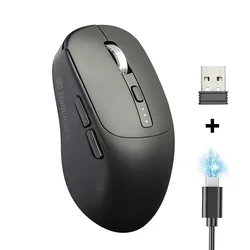 Ergonomic Wireless Bluetooth Mouse (Black)