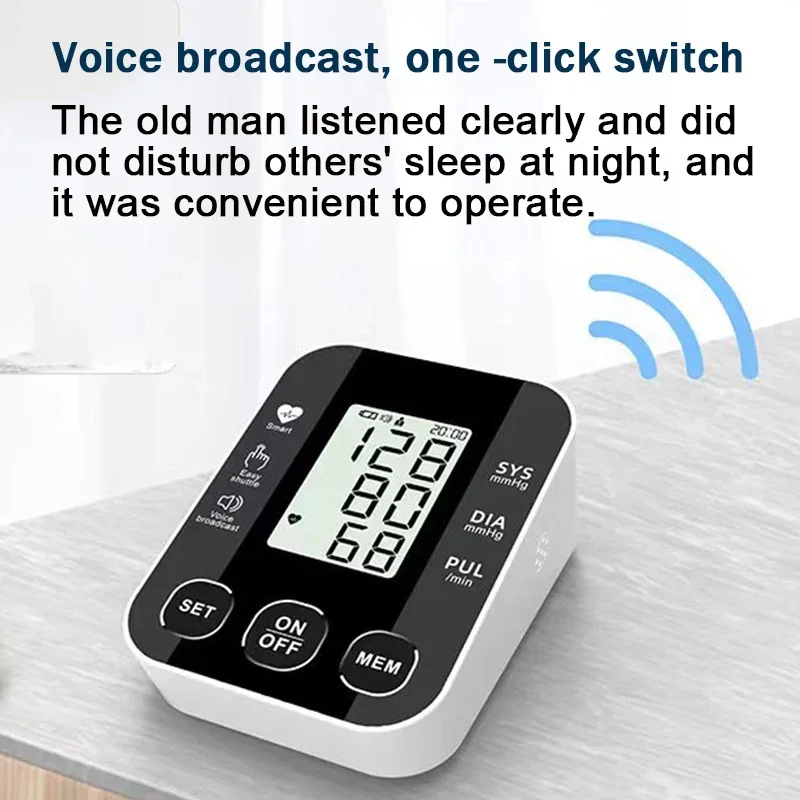 Automatic Sphygmomanometer USB Wrist Blood Pressure Monitor Voice Tonometer Meter Digital Portable Health Care Hematomanome