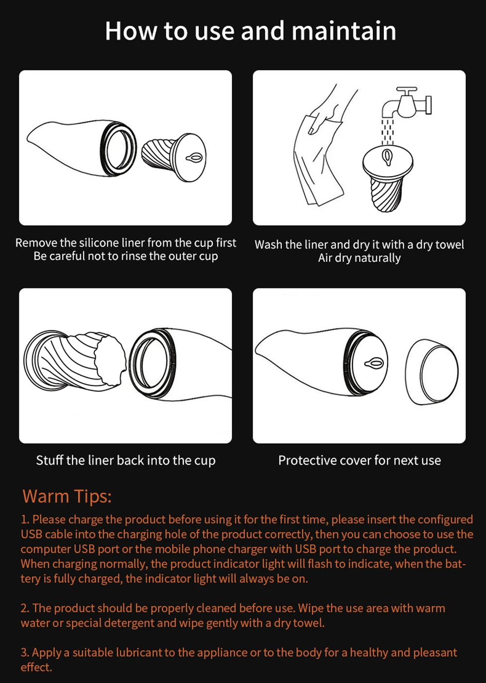 Automatic Masturbation Cup With Vibration And Blowjob Function_voghion.com