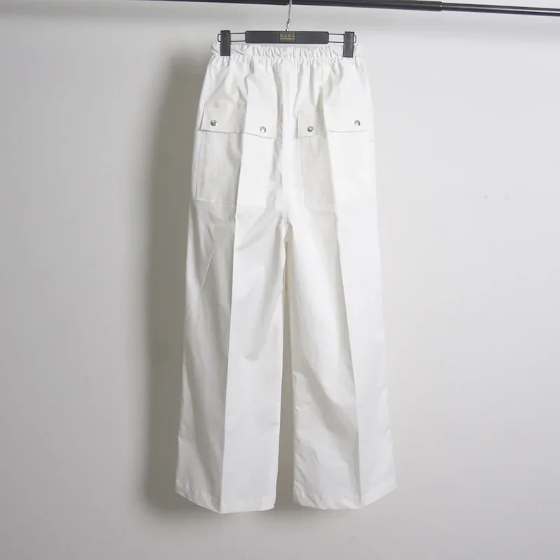 Description Picture 3 of item24ss RO Men's Pants Vintage Design High Street Suit Pants Wide Leg White Rick Women's Pants Casual Formal Loose Ownes Trousers