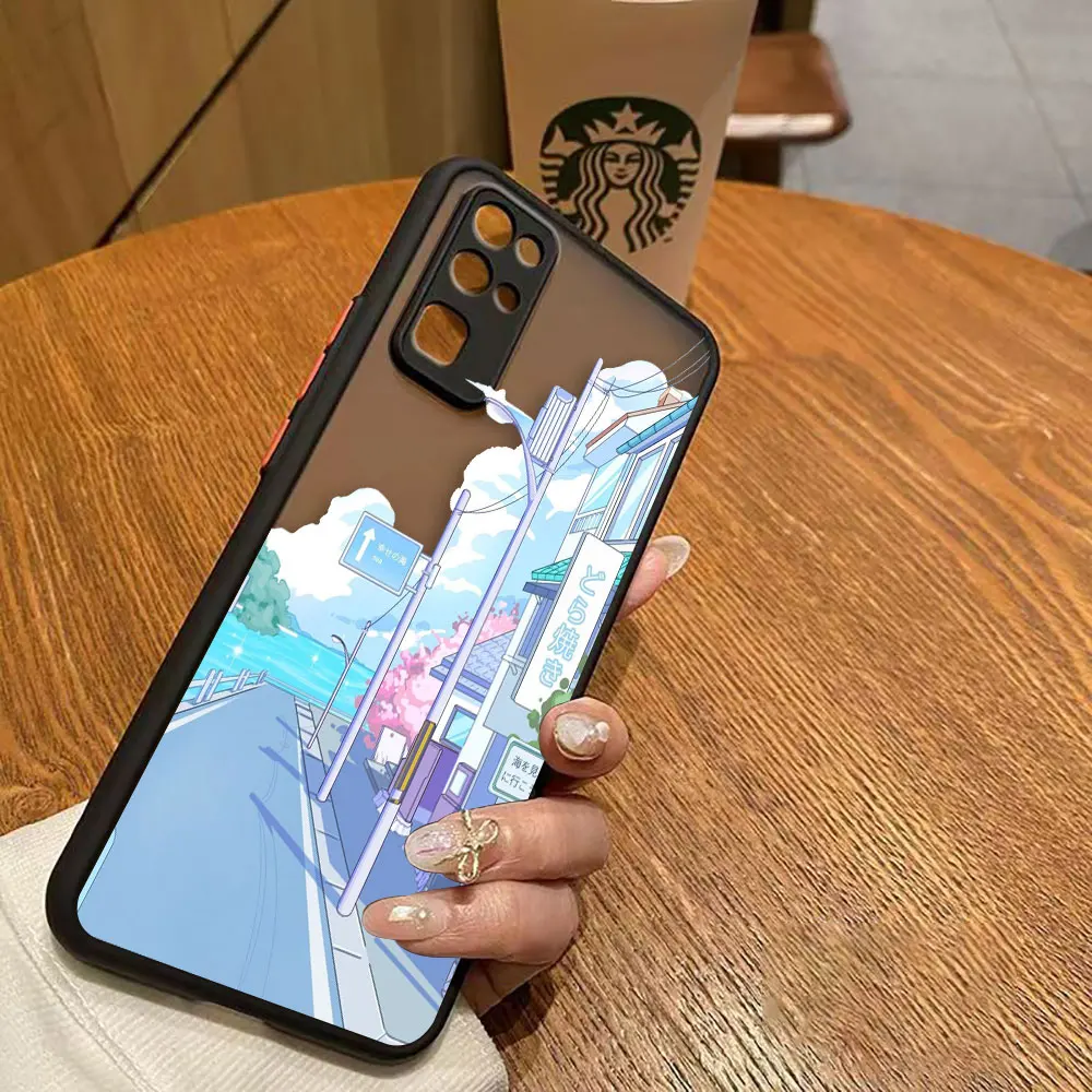 thumbnail image 1 of Funda mate para HONOR 70 50 30S 30 20 8X 9A 9X PLAY 4T X7 X8 X9 X10 5G V40 Funda Anime japonés pintado a mano paisaje de casa, 1 of 5
