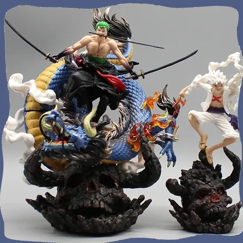 

One Piece Wano Country Ghost Island GK 20cm Roronoa Zoro Gear Fifth Luffy Nika Luffy Four Emperors Kaidou Action Figure Toy Gift