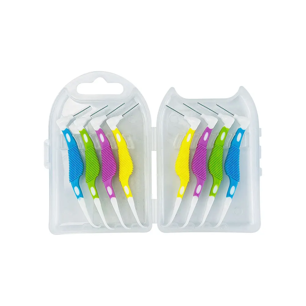 8pcs/box Interdental Brush Tooth Cleaning Teeth Stick Toothpick Brush Interdental Brushes Oral Hygiene Care Tools