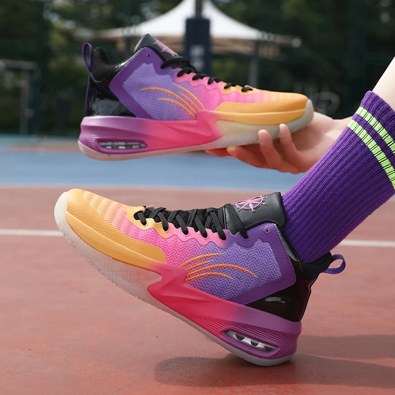 Summer Unisex Basketball Shoes Light Breathable Basketball Sport Shoes Cushioning Gym Boots Men Training Athletic Shoes Trainer 3