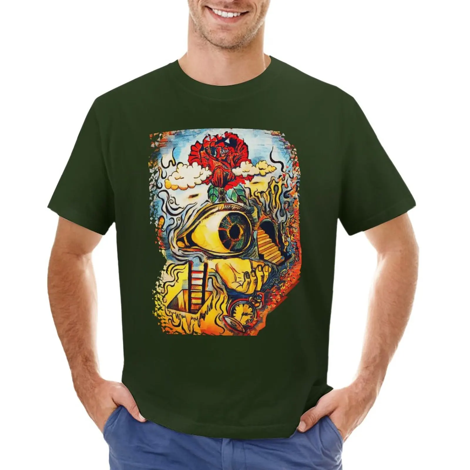 

Eyes of the Subconscious T-Shirt plus sizes summer clothes oversizeds tees heavy weight t shirts for men