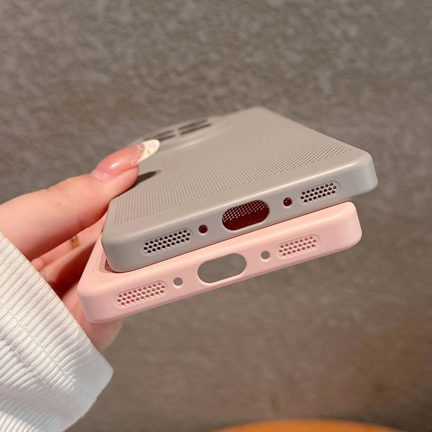 Breathable Honeycomb Mesh Shockproof Case with Glass Lens Protection