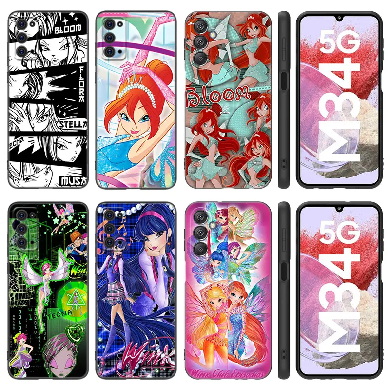 Custodia Per Club Girl W-Winx Per Samsung M30 M31 S Note 10 Lite 20 Ultra M04 M13 M32 4G M14 M23 M42 M52 M53 M54 5G M11 M12 M21 M22 M51