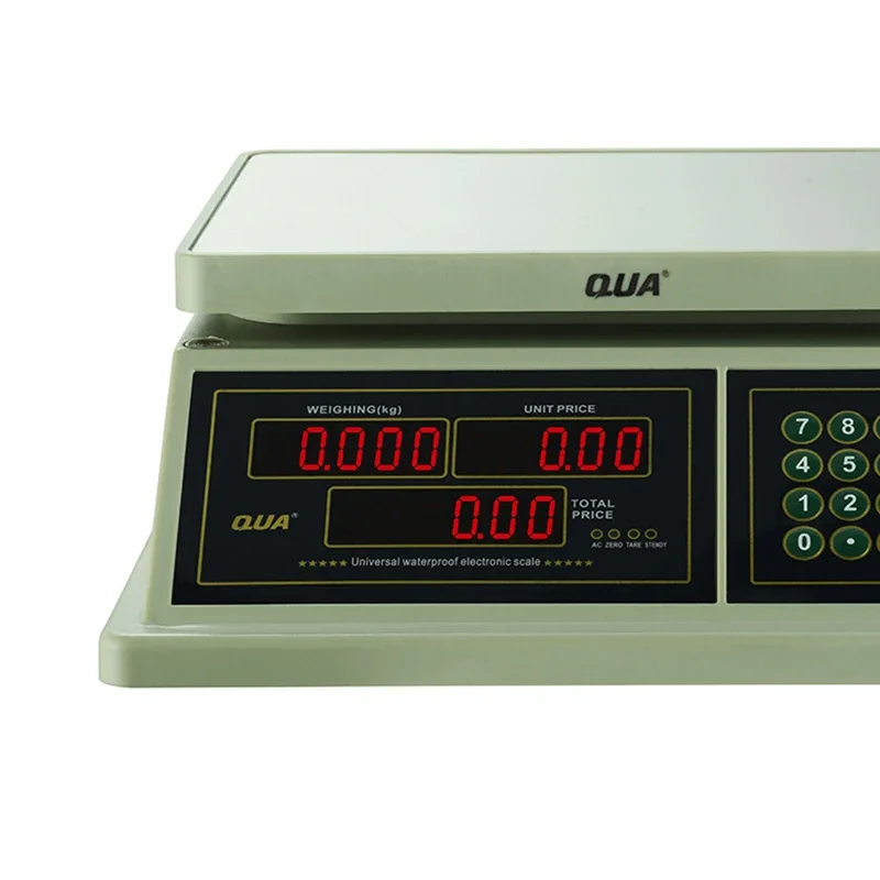 High Precision Fruit Weighing Scale Waterproof Double-sided Display Price Computing Scale For Vegetables