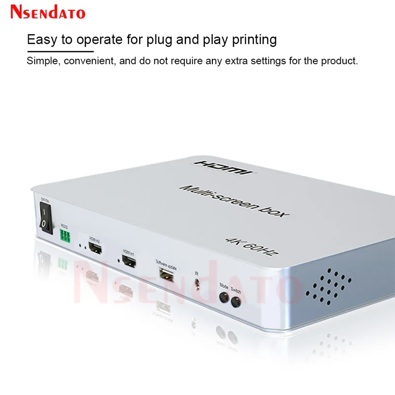 4K 60Hz HDMI Video Multi-Screen Box With RS232 2X2 HDMI Video Vall Controller Splicer 1x4 3x1 4x1 for TV PC Monitor Projector