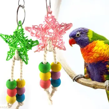 Colorful Rattan Bird Chew Toy 1