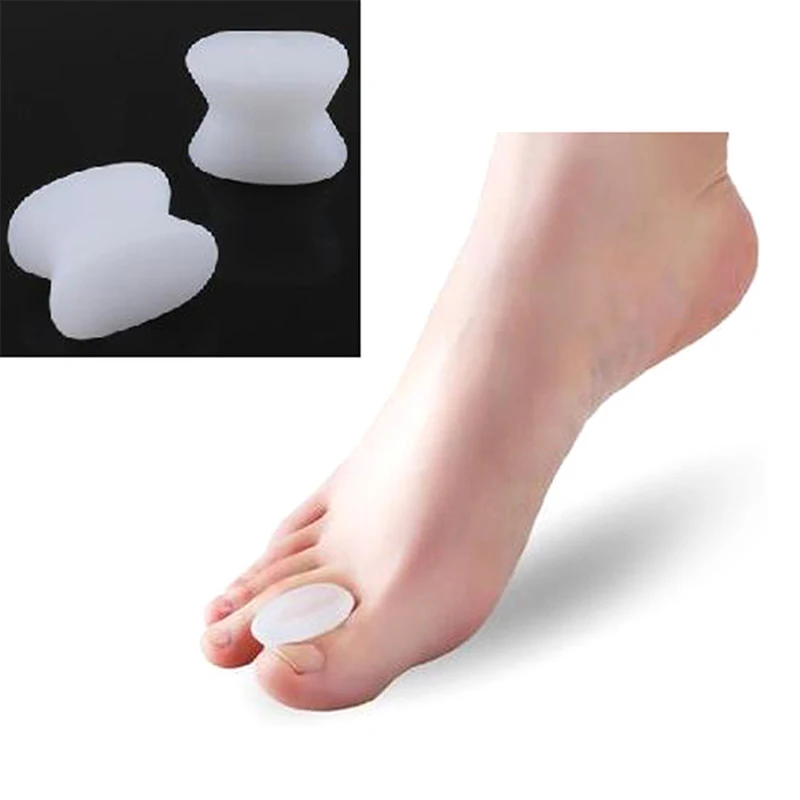 

2Pcs Foot Finger Toe Separator Adjuster Hallux Valgus Pedicure Corrector