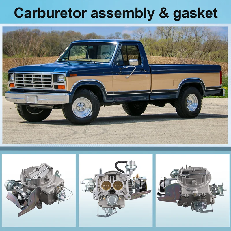 A65P-2 배럴 카뷰레터 (포드 289 302 351 Cu F150 250 350 8기통 엔진용) 헤비듀티 전자식 초크 지프 왜건어 SJ 2100A800
