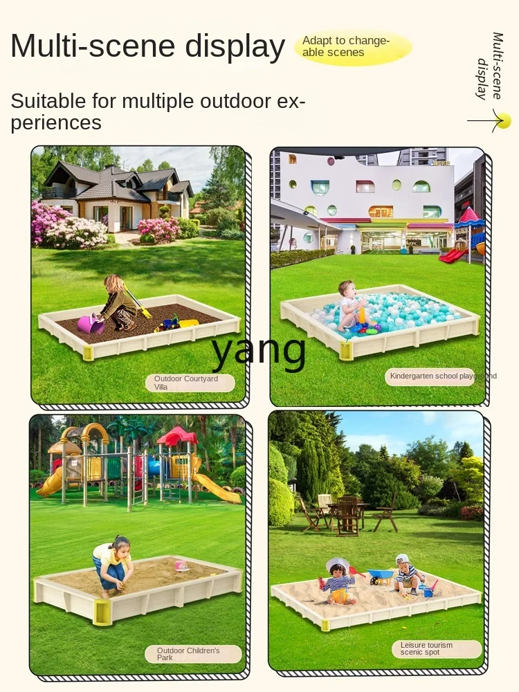 CX Big Sand Basin Children Indoor Play Sand Suit Outdoor Baby Basin Toy Fence