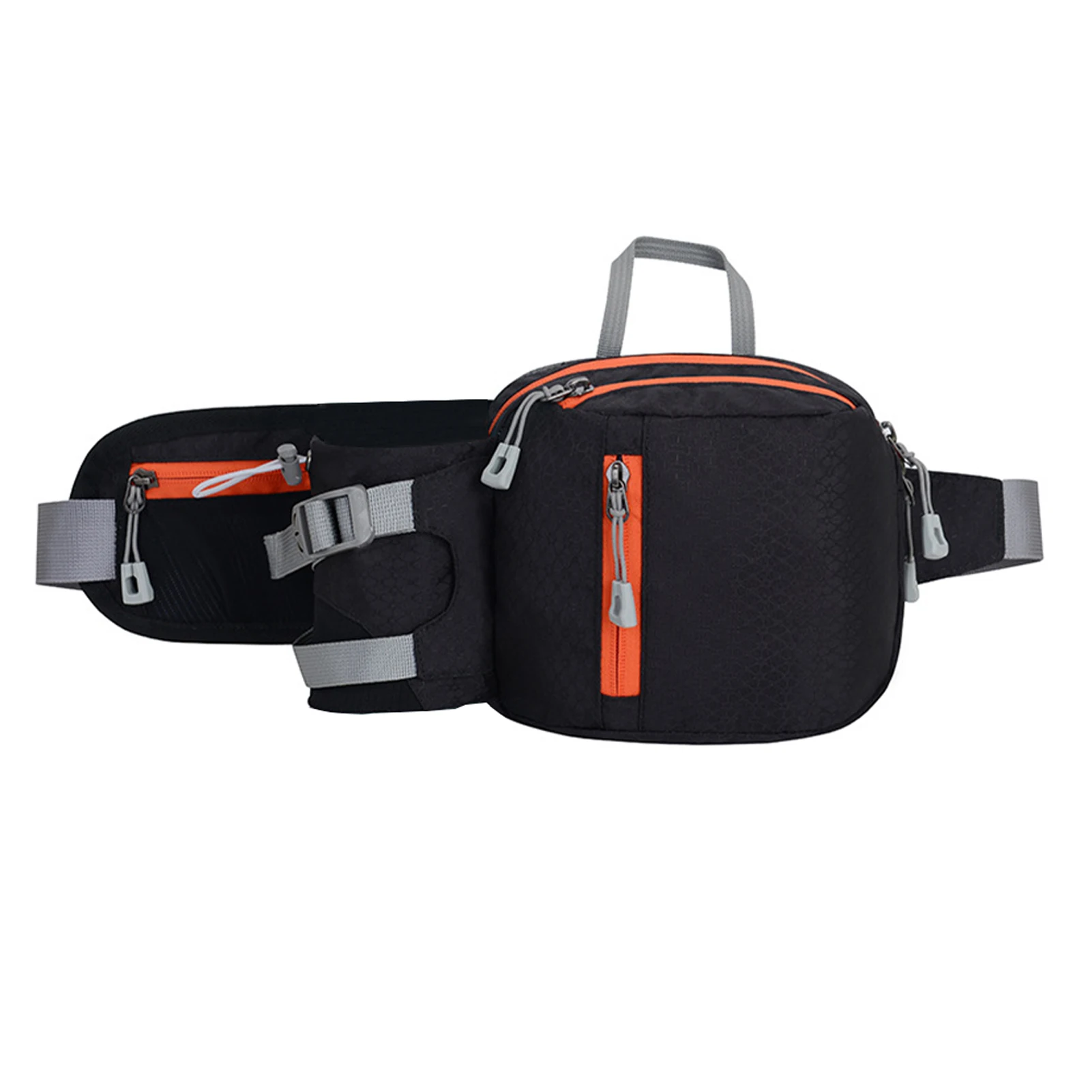 

Men Women Lightweight Waist Bag With Bottle Holder Waterproof Hiking Fanny Pack Travel Running Climbing Cycling Dog Walking