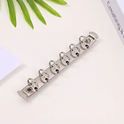 Premium Six - Hole Metal Binding Clip for Loose - Leaf Notebooks and Office Binders (A7 - 15mm silver)