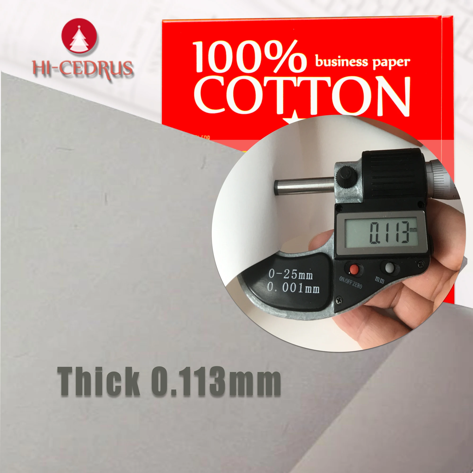 80gsm 100% Cotton Paper A4 210*297mm White Color Starch-free Waterproof 120 Sheets GCYT015 cotton linen paper
