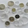 100pcs Transparent Round Boxes Coins Collection Large Capacity Plastic Capsules Cases 41mm*100 Capsules 1oz Coins Box Home 3