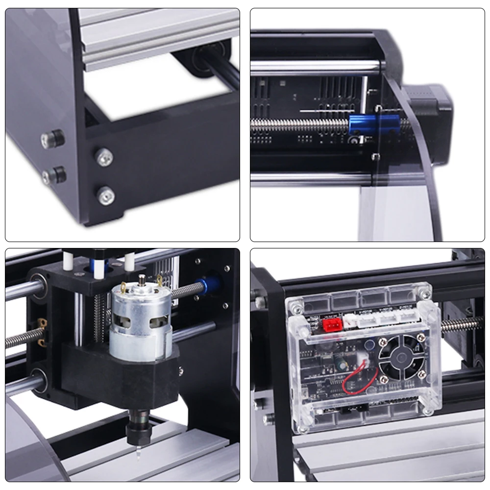 Laser Engraving Machine Wood Router Machine CNC 3018 Pro Max DIY Engraving Machine Laser Engraver 3-Axis GRBL Milling Laser Wood Router PCB PVC Mini CNC3018 Crave Engraver