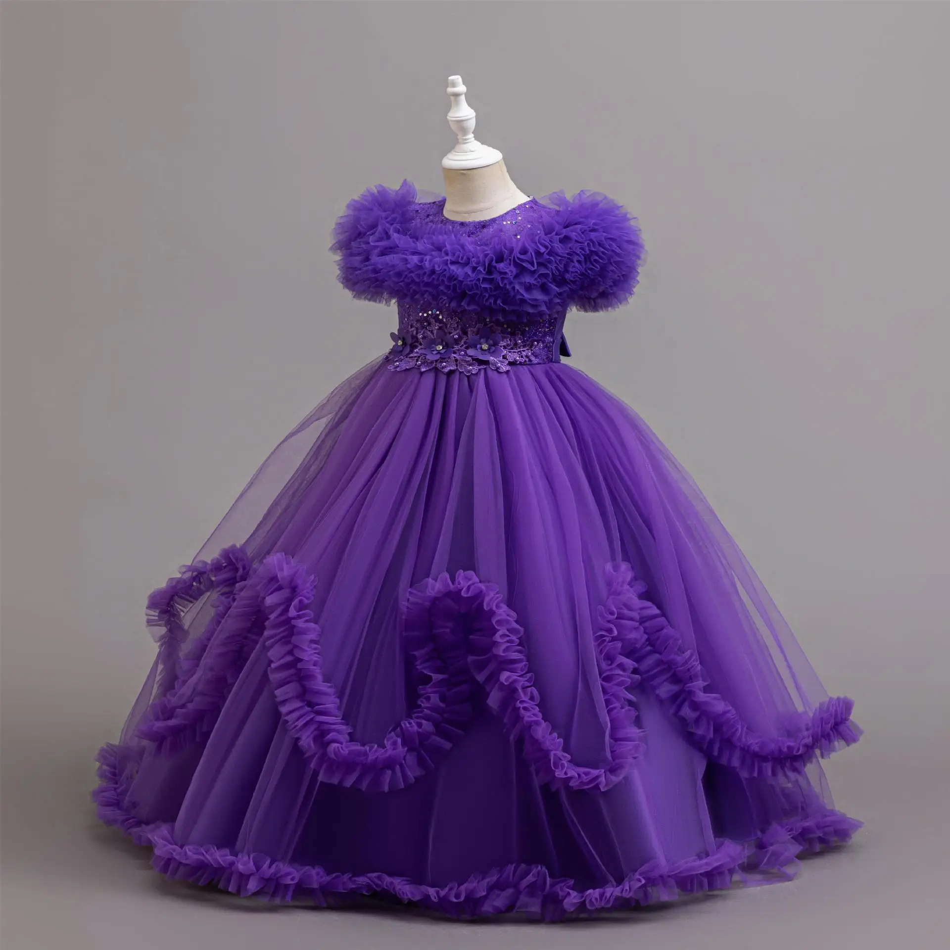 فستان الأميرة الأنيق للفتيات لحفلات أعياد الميلاد...