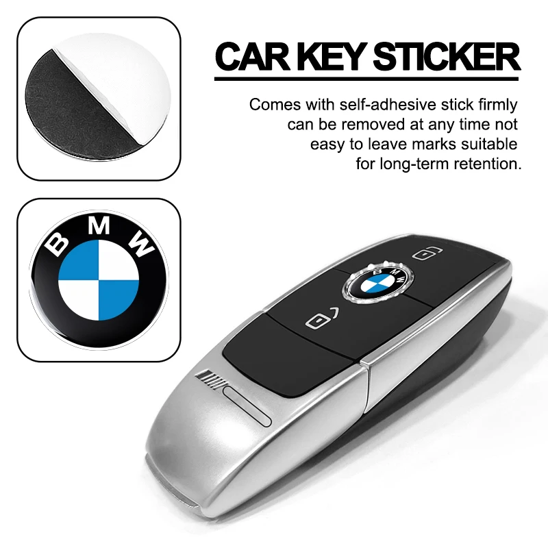 Car Sticker Protector 2/5/10pcs 11/14MM Car Lock Keyhole Protection 3D Aluminum Auto Key Shell Badge For BMW E46 E90 E60 F10 F30 E39 E36 F20