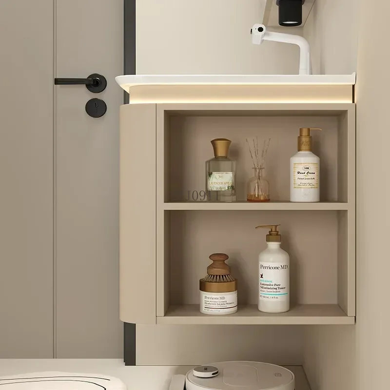 *Luxury Bathroom Cabinets With Ceramic Sink Intelligent Integrated Basin Intelligent Mirror Bathroom Washbasin Cabinet Vanity