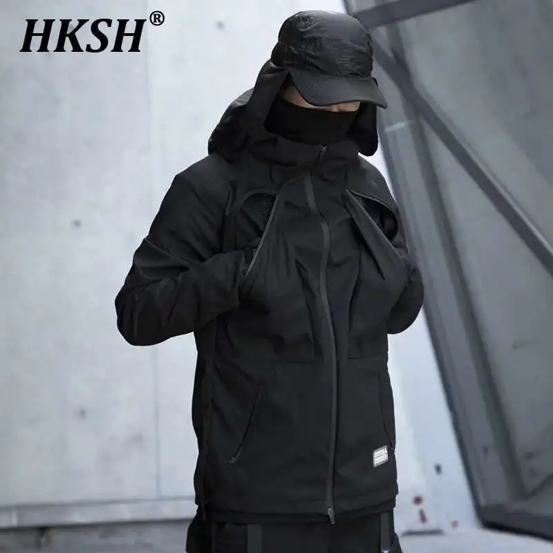HKSH Men's Tide Dark Punk Functional Assault Suit Ninja