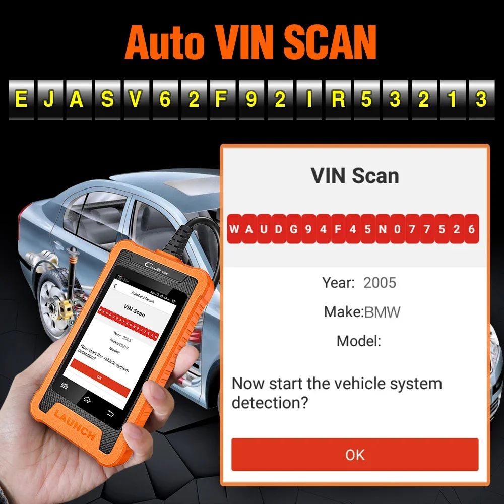 LAUNCH X431 Creader Elite Für GMW Volle System Auto OBD2 Scanner Auto Diagnose Werkzeuge Aktive Test ECU Codierung für Benz Für AUDI – Detail 7
